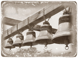 Bells wooden beam sepia tone - gothic free wallpaper for desktop