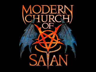 Modern church satan bat pentagram - modern free wallpaper