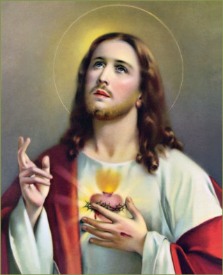 Jesus fire cross green border - a green border free wallpaper