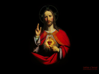 Jesus heart cross black background - a cross stitch free wallpaper