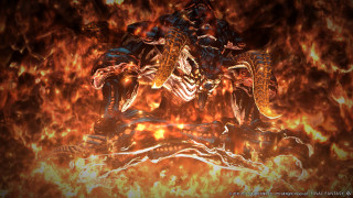 Demonic demon fire background flames 3 - a demonic looking demon free wallpaper