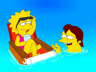 Cartoon character sitting chair simpsons - david simpson free wallpaper