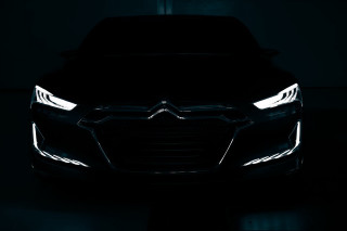 Car dark headlights hood up - its headlight free wallpaper