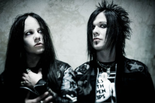 Two people black hair piercings - two person free wallpaper