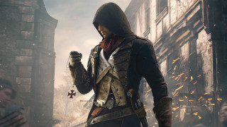 Hooded man cityscape gun promotional - a gun in a city street free wallpaper
