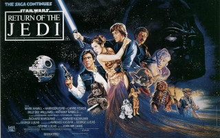 Star wars return jedi dark - a movie poster free wallpaper