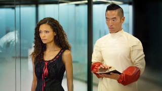 Futuristic couple glass room modern - daphne allen free wallpaper