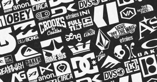 Black white poster logos words - international typographic style free wallpaper for desktop