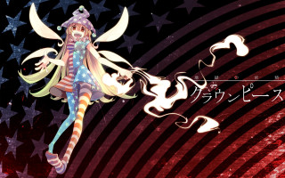 Girl hat stars flying american - leg free wallpaper