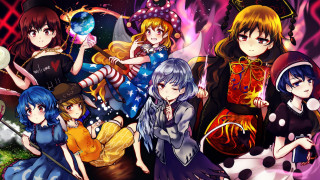Anime girls outfits hair colors 4 - a group of anime girls free wallpaper
