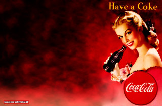 Woman holding coca cola bottle - dorothy coke free wallpaper