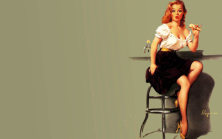 Woman sitting stool coffee cigarette - a stool free wallpaper