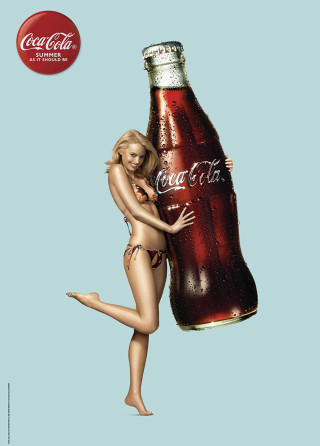Woman bikini coca cola pop - dorothy coke free wallpaper