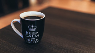 Coffee cup wooden table morning - a wooden table top free wallpaper