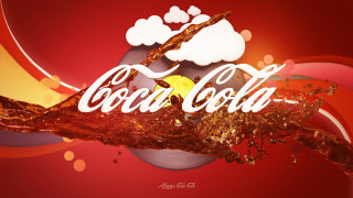 Coca cola advertisement splash yellow - dorothy coke free wallpaper