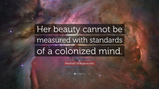 Beauty quote space background colonized - afrofuturism free wallpaper
