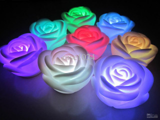 Glowing roses color changing green - rich free wallpaper