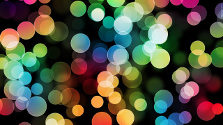 Colorful circles black background hologram - a hologram free wallpaper for desktop