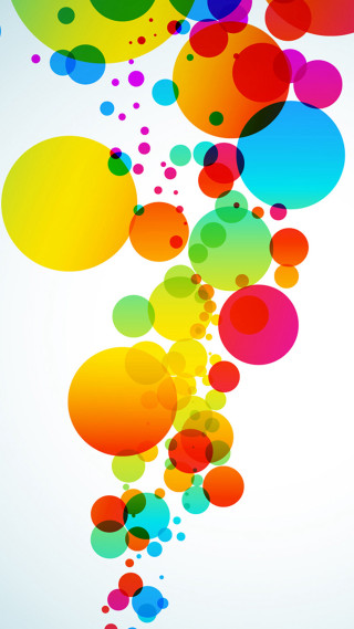 Colorful background bubbles white blue - international typographic style free wallpaper