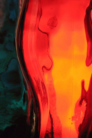 Red vase black base yellow - alberto burri free wallpaper