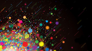 Colorful balloons air black background - a white light free wallpaper