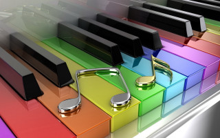 Colorful piano musical note headphones 2 - edward george handel lucas free wallpaper
