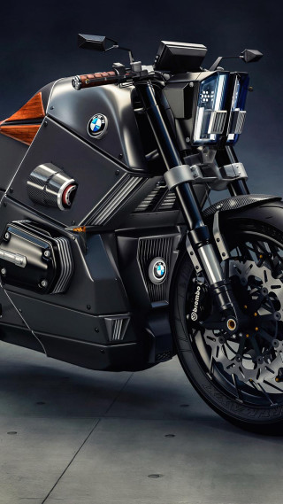 Motorcycle dark room black background 2 - panfuturism free wallpaper