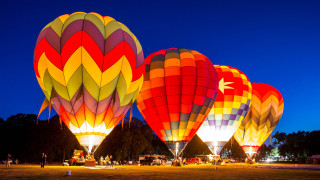 Hot air balloons night folk - hot air balloon free wallpaper