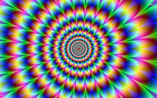 Psychedelic spiral design colorful artwork 3 - bridget riley free wallpaper
