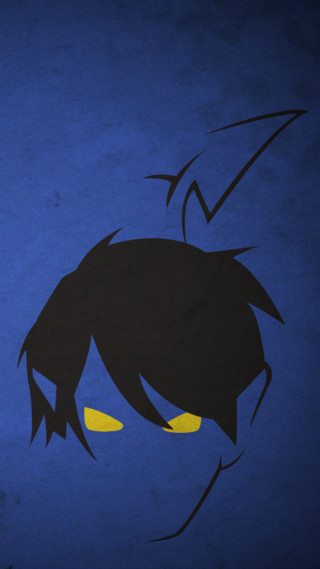 Cartoon character yellow eyes black - a black nose free wallpaper