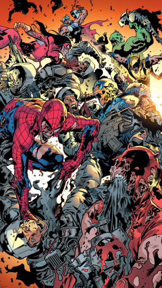 Colored characters comic book cover - ashcan school free wallpaper