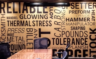Wall words room desk chair - hypermaximalist free wallpaper