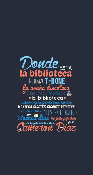 International typographic poster celebration credits - different language free wallpaper