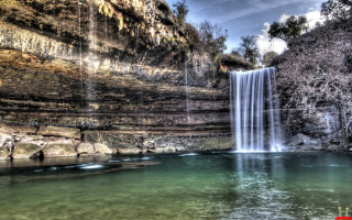 Waterfall red sign middle water - balcomb greene free wallpaper
