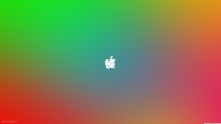 Colorful apple white green synchromism - chromatic free wallpaper