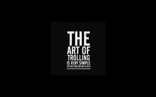 Art of trolling minimalist greyscale 3 - professional digital art free wallpaper