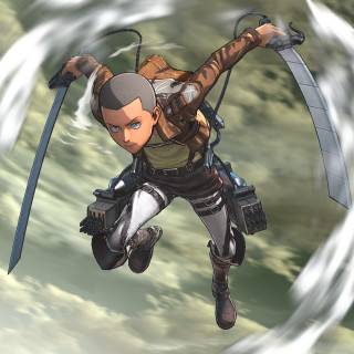 Cartoon character flying sword helmet 3 - his hand and a helmet free wallpaper