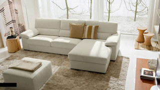 Living room white couch ottoman - a large window free wallpaper