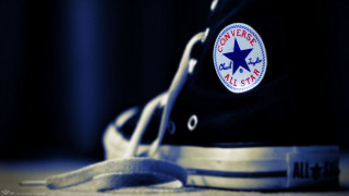 Black converse blue star white - a blue star free wallpaper