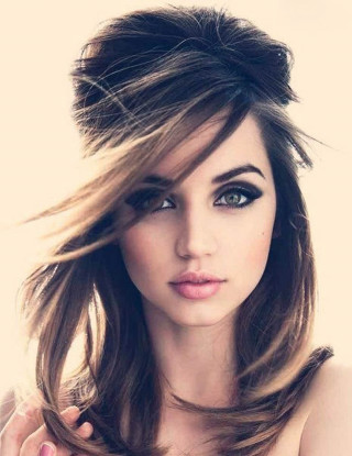 Woman longhair topknot pose photorealistic - daphne mcclure free wallpaper