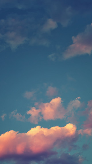 Plane flying sky clouds blue - tonalism free wallpaper