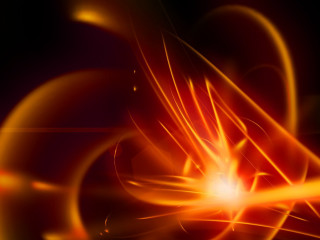Bright orange yellow swirl black - anton graff free wallpaper