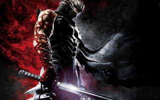 Man sword red background demon - back and a demon free wallpaper