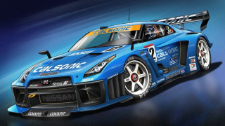 Blue sports car yellow top 3 - a yellow top free wallpaper