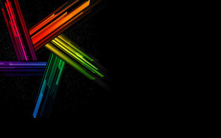 Colored sticks dark space stars - dark free wallpaper for desktop