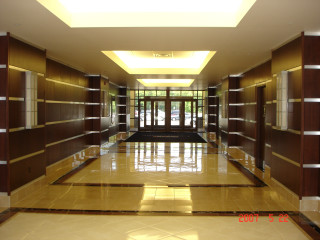 Art deco hallway large door - diffuse free wallpaper