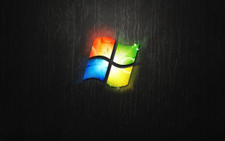 Windows black wood grain green - the right side free wallpaper