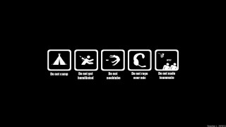 Black white photo sign symbols 2 - a silk screen free wallpaper