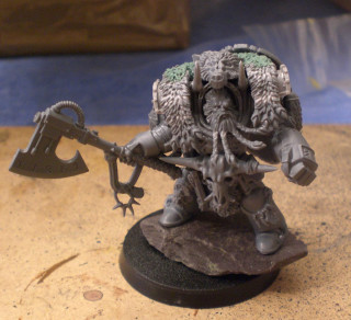 Warhammer axe table blue cloth - artur grottger free wallpaper