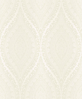 White wallpaper wavy lines middle - a flemish baroque free wallpaper